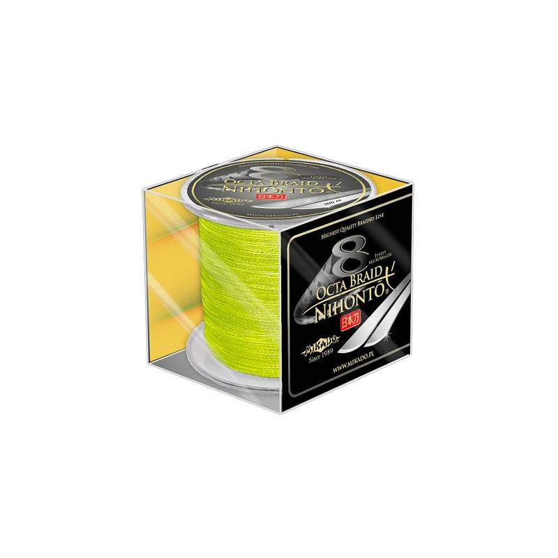 Plecionka Mikado Nihonto Octa Braid 300m - 0,10mm fluo Plecionka Mikado Nihonto Octa Braid 300m - 0,10mm fluo