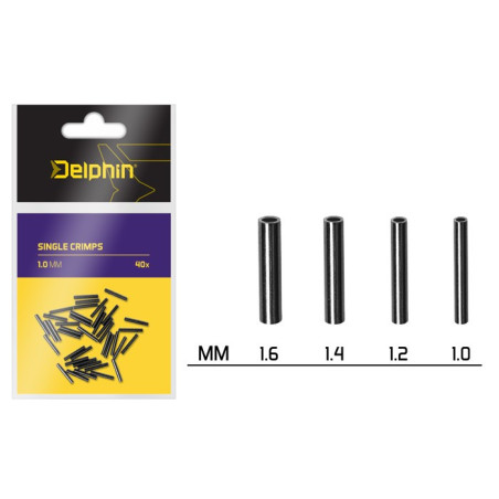 Tulejki Delphin zaciskowe Single CRIMPS 1,6mm Tulejki Delphin zaciskowe Single CRIMPS 1,6mm