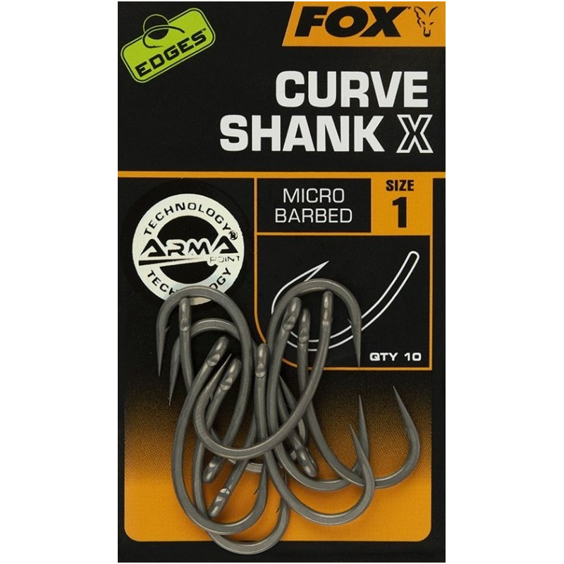 Haczyki karpiowe FOX Curve Shank X hak 1 Haczyki karpiowe FOX Curve Shank X hak 1