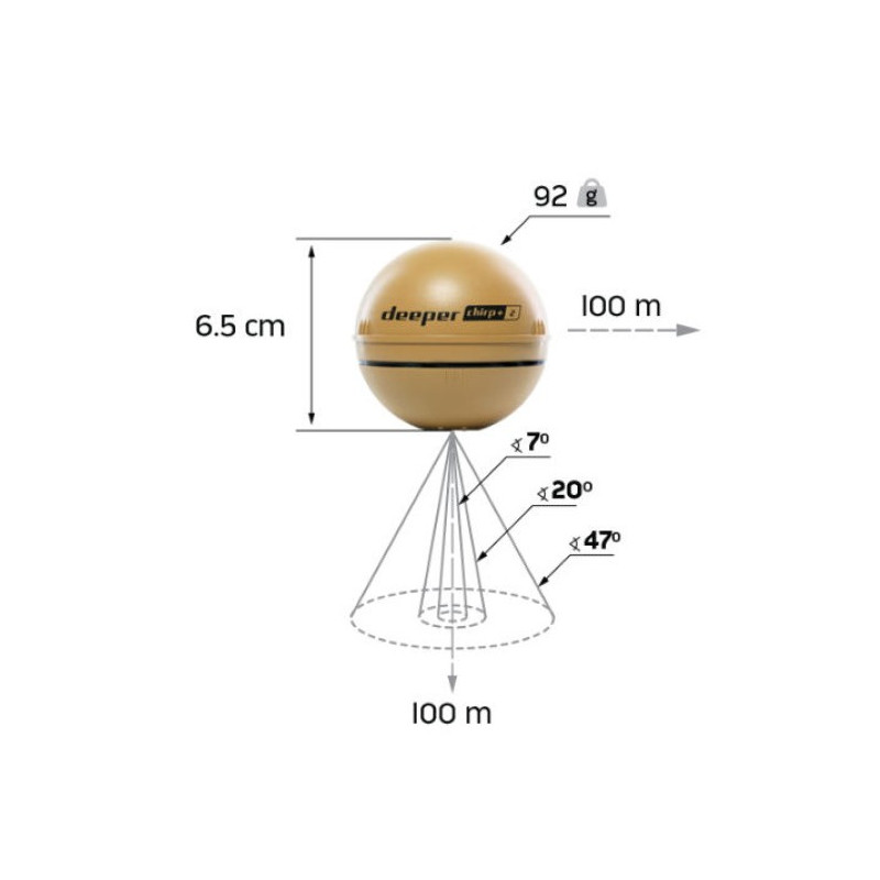 Echosonda Bezprzewodowa Deeper Chirp+ 2 Echosonda Bezprzewodowa Deeper Chirp+ 2