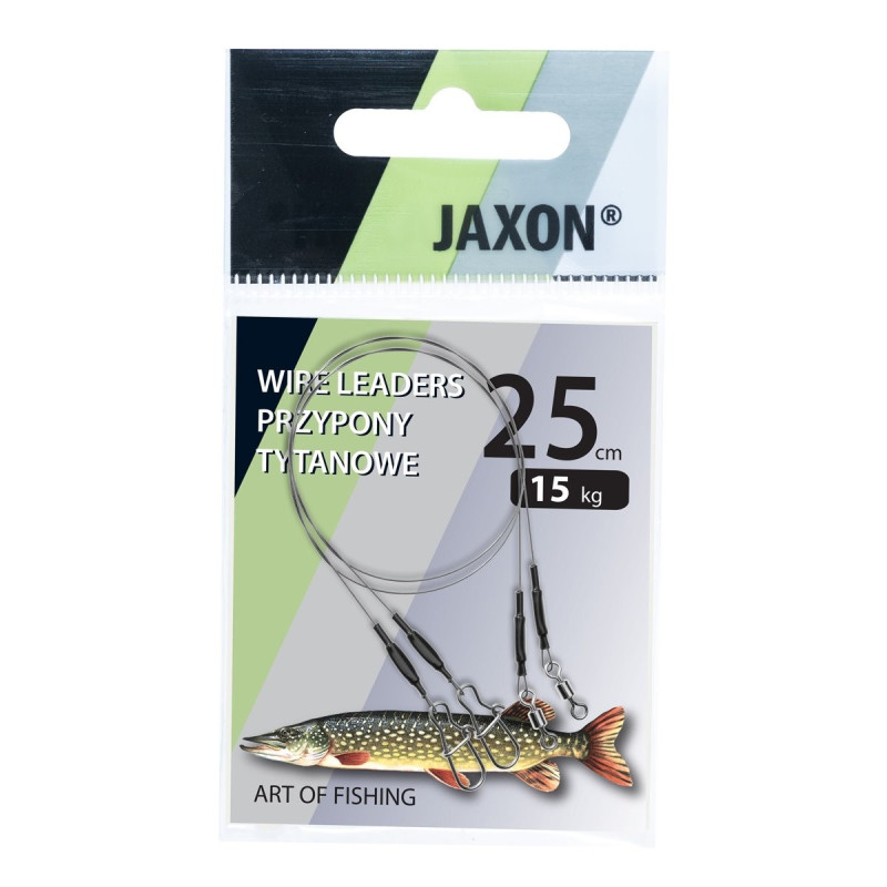Przypon Jaxon tytanowy 35cm / 15kg Przypon Jaxon tytanowy 35cm / 15kg
