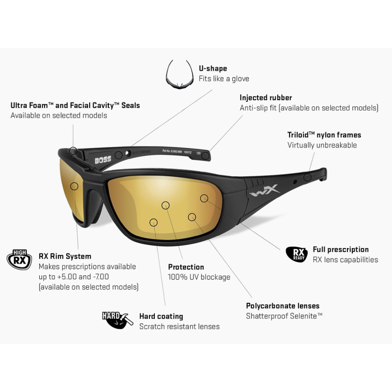 Okulary Wiley X OVATION Captivate Blue Mirror Matte Slate Frame Okulary Wiley X OVATION Captivate Blue Mirror Matte Slate Frame