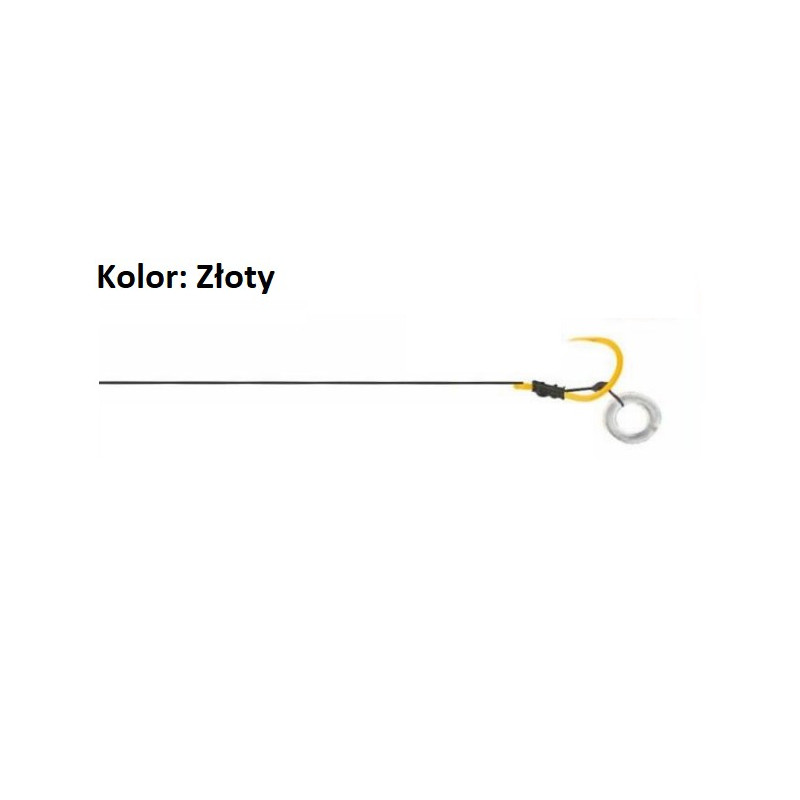 Haczyk Traper bezzadziorowy z przyponem Extreme Ring roz. 8/25 LBS Haczyk Traper bezzadziorowy z przyponem Extreme Ring roz. 8/25 LBS