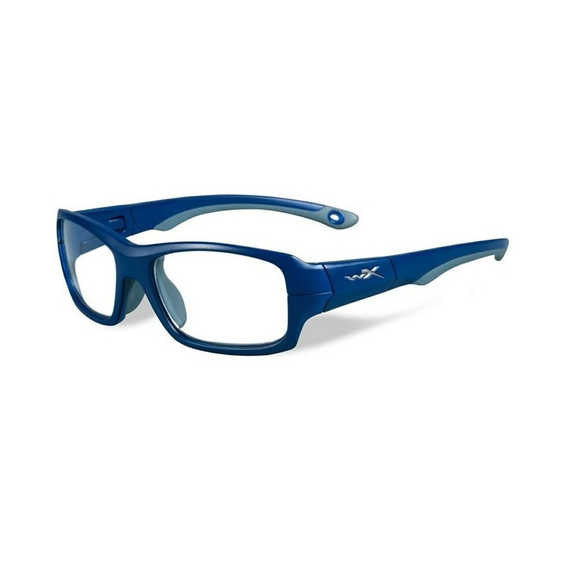 Okulary Wiley X Fierce Przeźroczyste z matowo-szaro-niebieską ramką roz. M Okulary Wiley X Fierce Przeźroczyste z matowo-szaro-niebieską ramką roz. M