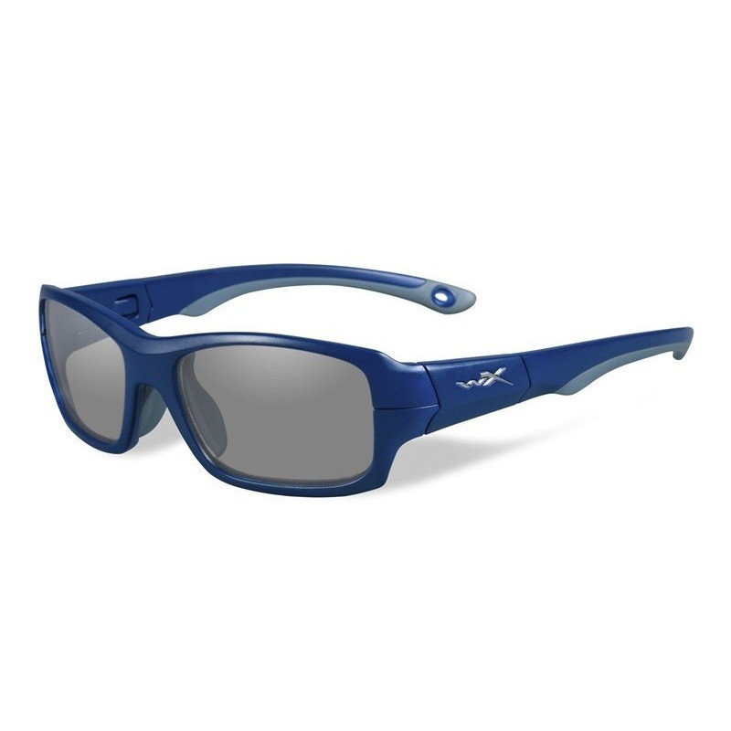 Okulary Wiley X Fierce Przeźroczyste z matowo-szaro-niebieską ramką roz. M Okulary Wiley X Fierce Przeźroczyste z matowo-szaro-niebieską ramką roz. M