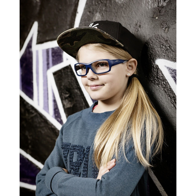 Okulary Wiley X Fierce Przeźroczyste z matowo-szaro-niebieską ramką roz. M Okulary Wiley X Fierce Przeźroczyste z matowo-szaro-niebieską ramką roz. M