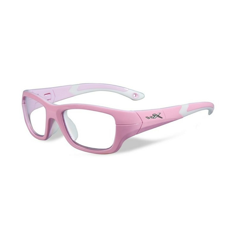 Okulary Wiley X dziecięce Flash Przeźroczyste z różową ramką roz. S Okulary Wiley X dziecięce Flash Przeźroczyste z różową ramką roz. S