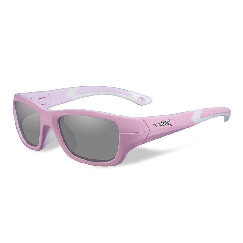 Okulary Wiley X dziecięce Flash Przeźroczyste z różową ramką roz. S Okulary Wiley X dziecięce Flash Przeźroczyste z różową ramką roz. S