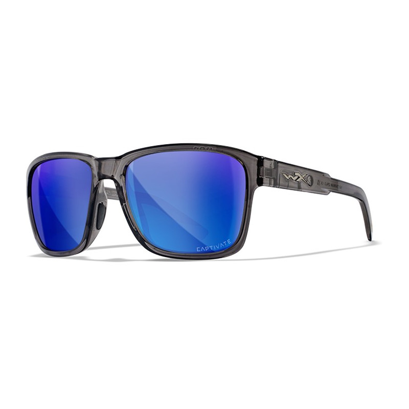 Okulary polaryzacyjne Wiley X Trek Captivate Niebieskie lustro/ Przezroczysty ciemnoszary roz. m-l Okulary polaryzacyjne Wiley X Trek Captivate Niebieskie lustro/ Przezroczysty ciemnoszary roz. m-l