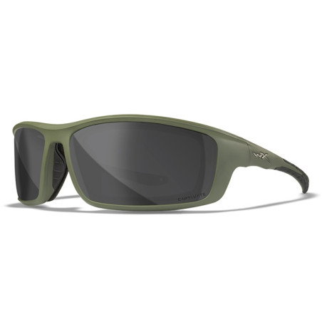 Okulary polaryzacyjne Wiley X Grid Captivate Szary/Matowy Zielony roz. m-l