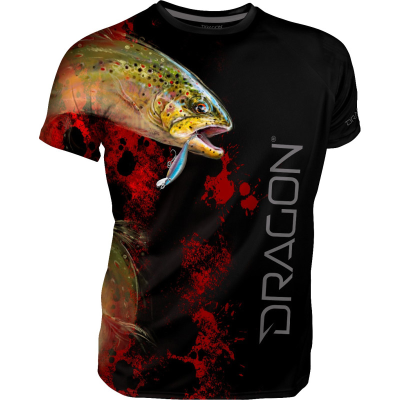 T-shirt Dragon Pstrąg - Czarny roz. XL T-shirt Dragon Pstrąg - Czarny roz. XL