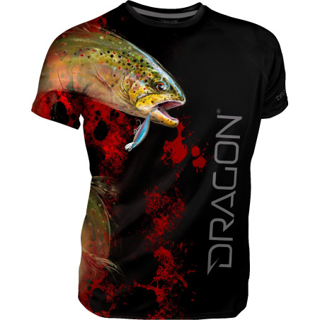 T-shirt Dragon Pstrąg - Czarny roz. 3xl T-shirt Dragon Pstrąg - Czarny roz. 3xl