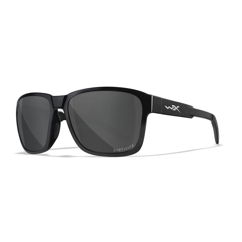 Okulary polaryzacyjne Wiley X Trek Captivate Szary / Czarny połysk roz. m-l Okulary polaryzacyjne Wiley X Trek Captivate Szary / Czarny połysk roz. m-l