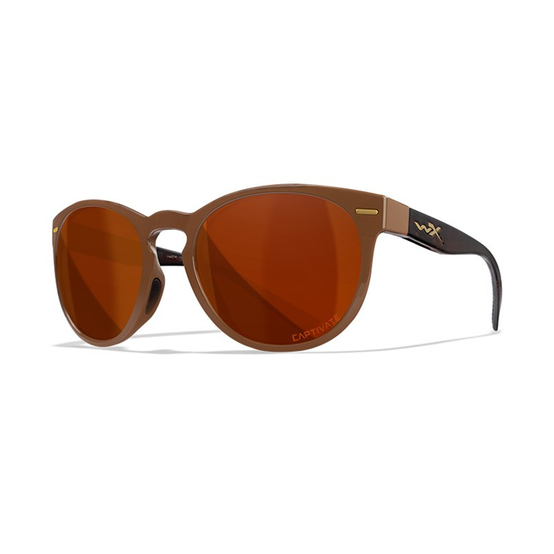 Okulary polaryzacyjne Wiley X Covert Captivate Miedź / Błyszczący Kawowy Brąz roz. m-l Okulary polaryzacyjne Wiley X Covert Captivate Miedź / Błyszczący Kawowy Brąz roz. m-l