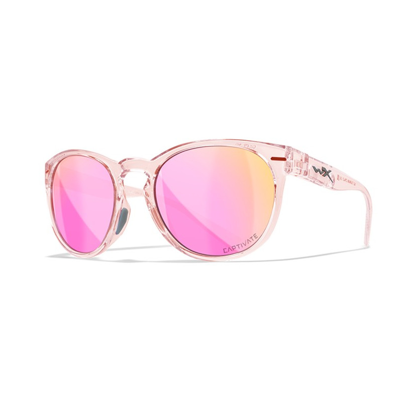 Okulary polaryzacyjne Wiley X Covert Captivate Różowozłote lustro / Błyszczący kryształ roz. m-l Okulary polaryzacyjne Wiley X Covert Captivate Różowozłote lustro / Błyszczący kryształ roz. m-l
