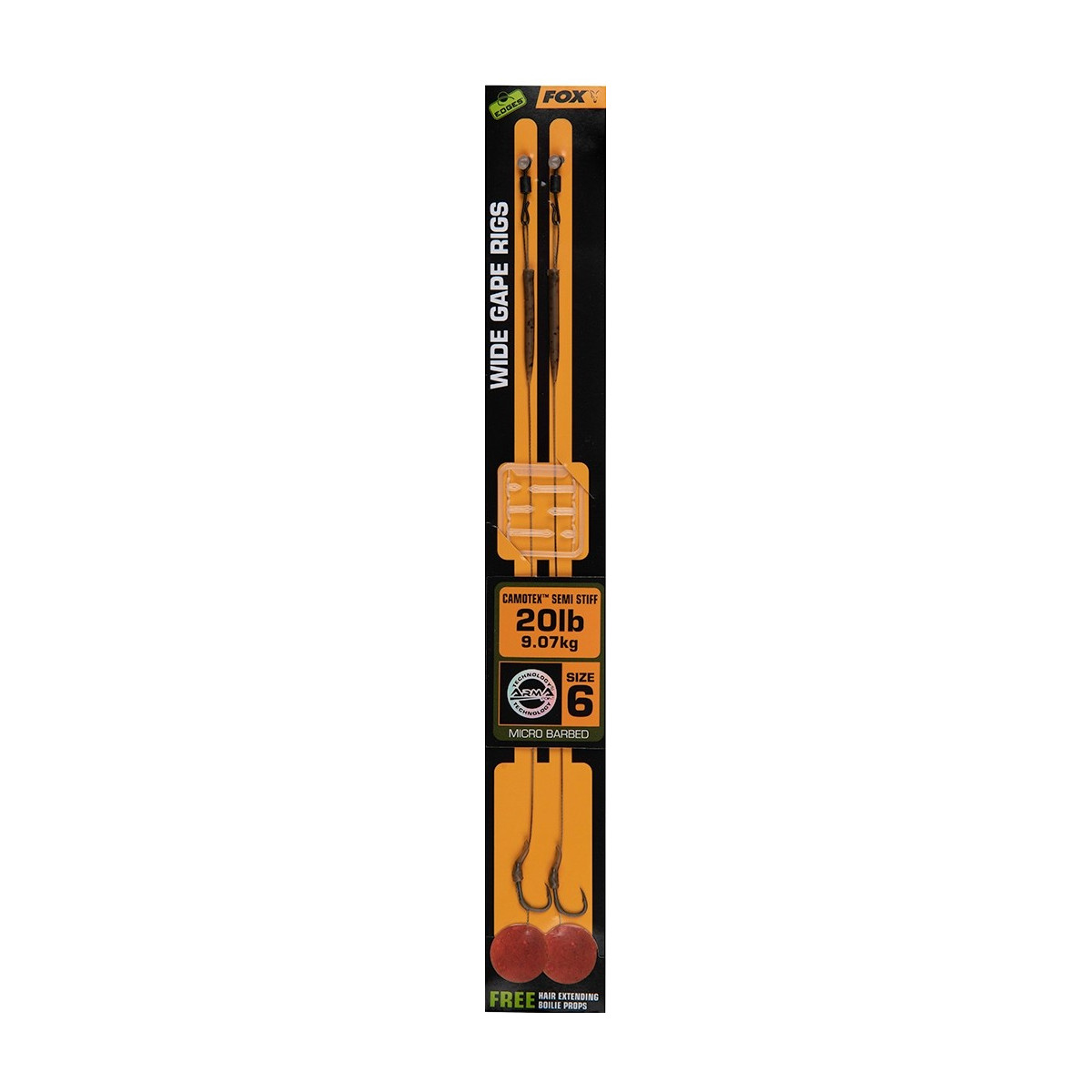 przypon-karpiowy-wide-gape-camotex-semi-stiff-fox