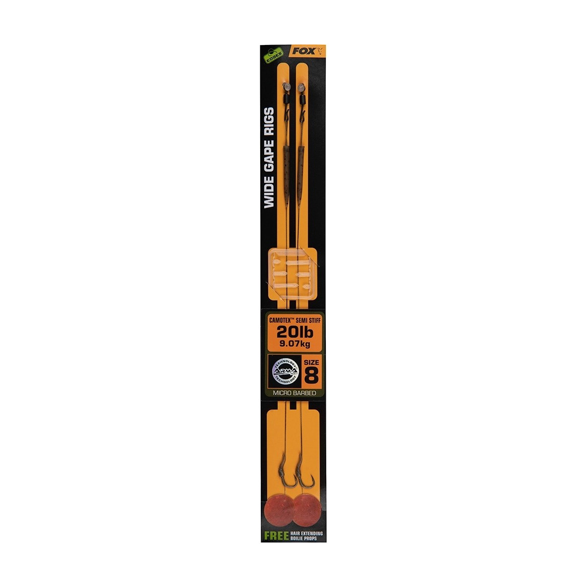przypon-karpiowy-wide-gape-camotex-semi-stiff-fox