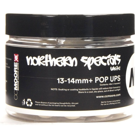 Kulki CC Moore NS1 Pop Ups 13/14mm - Northern Special White Kulki CC Moore NS1 Pop Ups 13/14mm - Northern Special White