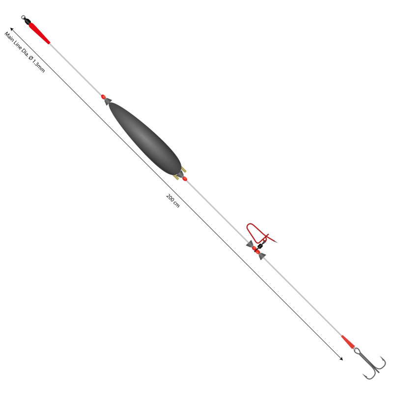 Zestaw Sumowy Mikado Set II Adjusable Combi Rig With Rattle 200cm - 100kg roz.2/0 Zestaw Sumowy Mikado Set II Adjusable Combi Rig With Rattle 200cm - 100kg roz.2/0