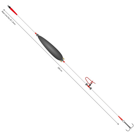 Zestaw Sumowy Mikado Set II Adjusable Combi Rig With Rattle 200cm - 100kg roz.2/0