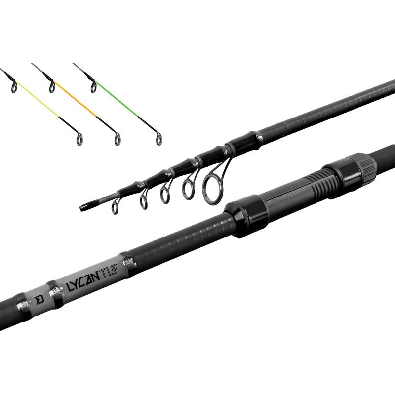 Wędka Delphin Lycan Tele Feeder + 3 szczytówki 390cm / 100g Wędka Delphin Lycan Tele Feeder + 3 szczytówki 390cm / 100g
