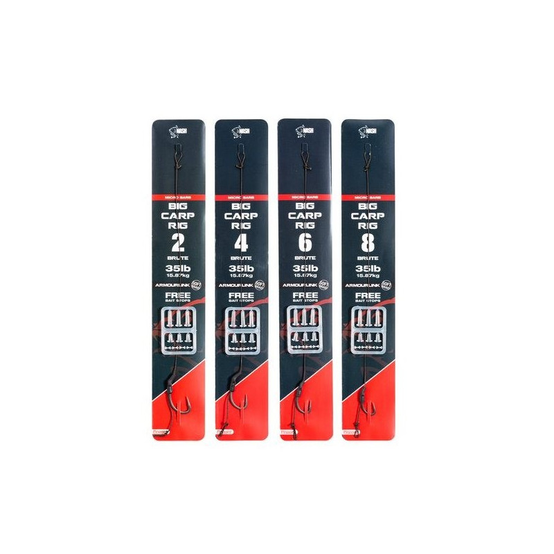 Przypon karpiowy NASH Big Carp Rig z mikrozadziorem roz. 2 Przypon karpiowy NASH Big Carp Rig z mikrozadziorem roz. 2