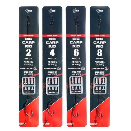 Przypon karpiowy NASH Big Carp Rig z mikrozadziorem roz. 4 Przypon karpiowy NASH Big Carp Rig z mikrozadziorem roz. 4
