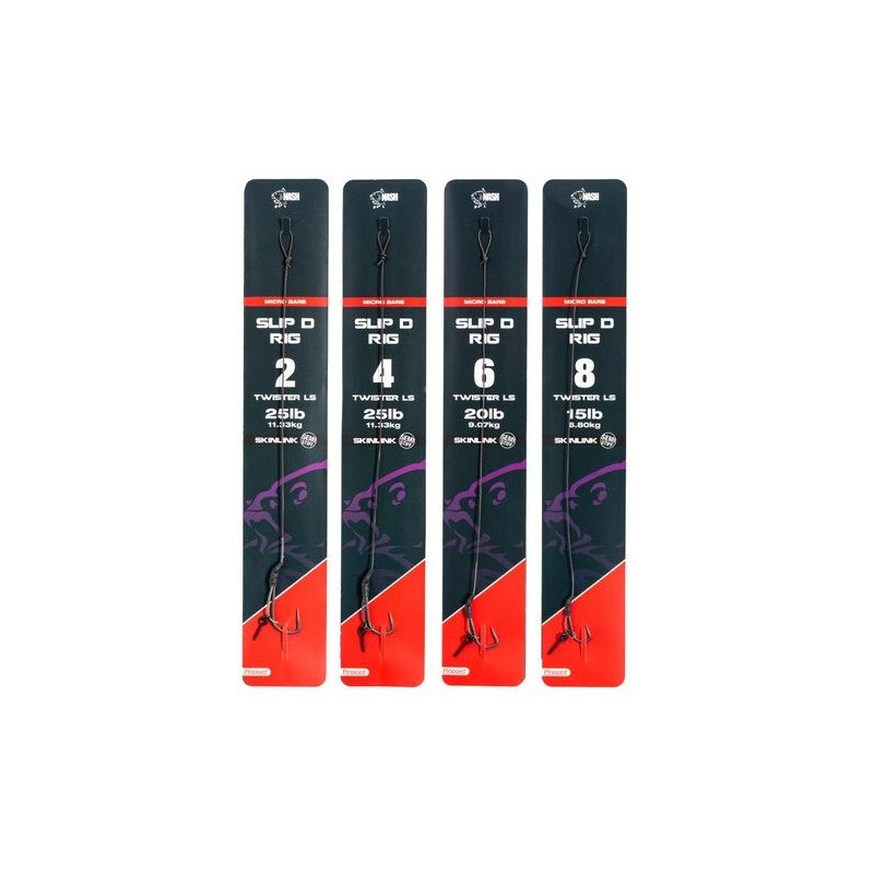 Przypon NASH Slip-D Rig z mikrozadziorem roz. 6 Przypon NASH Slip-D Rig z mikrozadziorem roz. 6