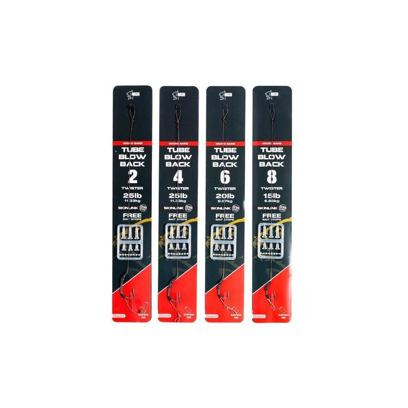 Przypon NASH Tube Blow Back Rig z mikrozadziorem roz. 8 Przypon NASH Tube Blow Back Rig z mikrozadziorem roz. 8
