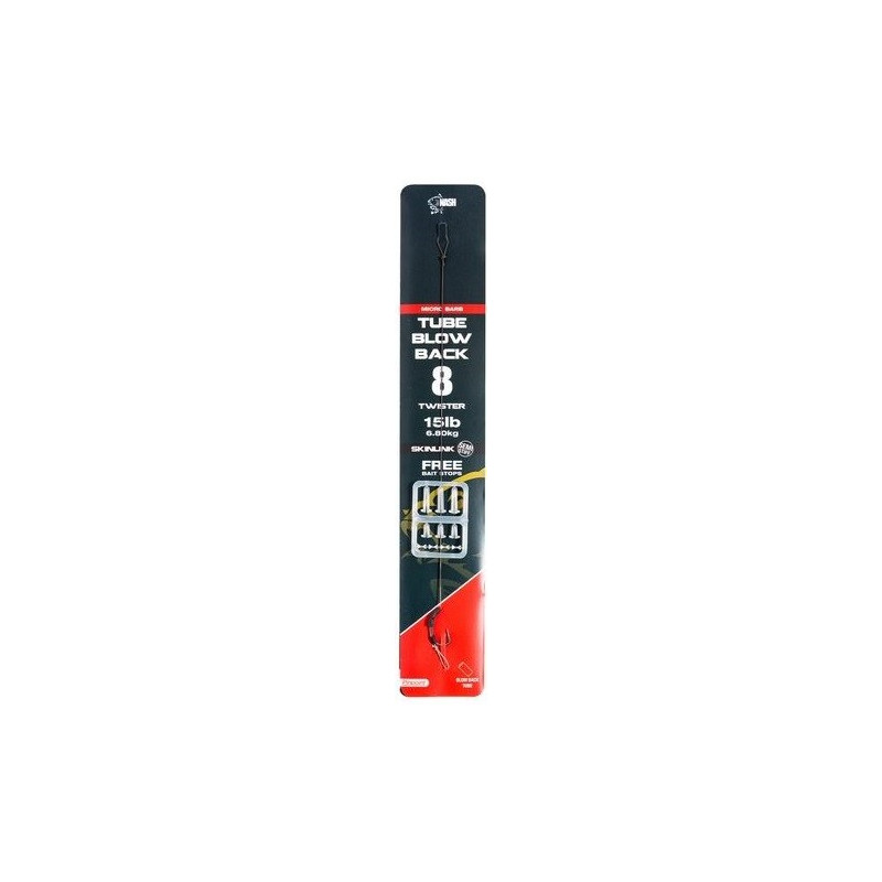 Przypon NASH Tube Blow Back Rig z mikrozadziorem roz. 8 Przypon NASH Tube Blow Back Rig z mikrozadziorem roz. 8