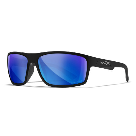 Okulary polaryzacyjne Wiley X PEAK Captivate Niebieskie lustro / Matowa czerń