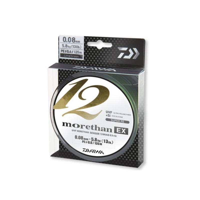 Plecionka Daiwa MORETHAN 12 BRAID EX+SI 135m / 0,12mm Plecionka Daiwa MORETHAN 12 BRAID EX+SI 135m / 0,12mm