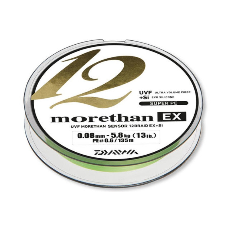 Plecionka Daiwa MORETHAN 12 BRAID EX+SI 135m / 0,16mm Plecionka Daiwa MORETHAN 12 BRAID EX+SI 135m / 0,16mm