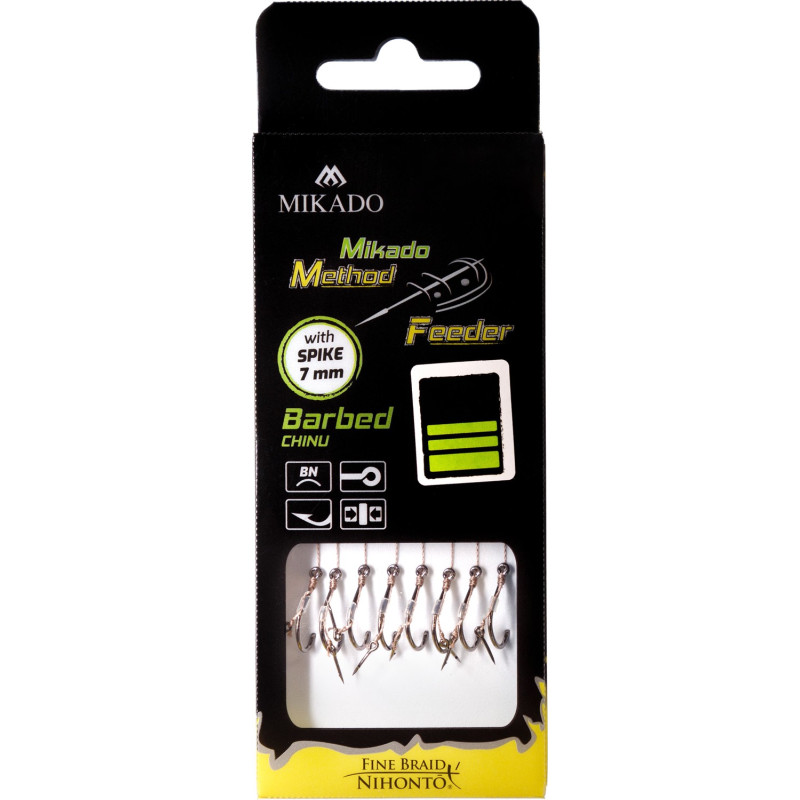 Przypon Mikado Method Feder z igłą - hak z zadziorem HMFB212I hak 8 Przypon Mikado Method Feder z igłą - hak z zadziorem HMFB212I hak 8