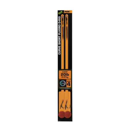 Przypon karpiowy FOX Edges Curve Short Fluoro D-Rigs hak 6