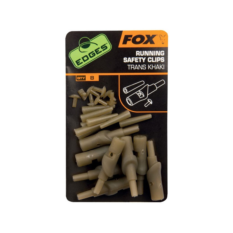 Nasadka stopująca do zestawów przelotowych Fox Edges Running Safety Clips Nasadka stopująca do zestawów przelotowych Fox Edges Running Safety Clips