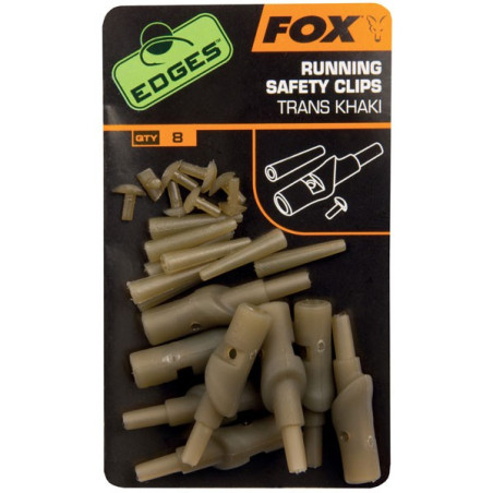 Nasadka stopująca do zestawów przelotowych Fox Edges Running Safety Clips Nasadka stopująca do zestawów przelotowych Fox Edges Running Safety Clips