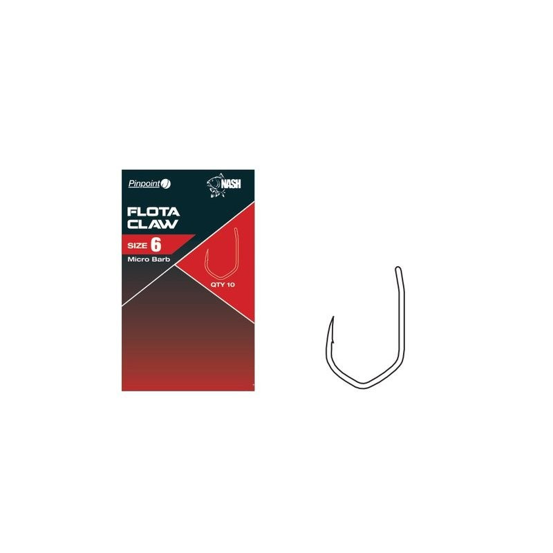 Haczyki NASH Flota Claw Micro Barb hak 8 Haczyki NASH Flota Claw Micro Barb hak 8