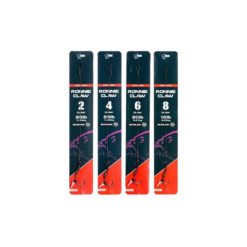 Przypon karpiowy NASH Ronnie Claw Rig Micro Barb hak 8 Przypon karpiowy NASH Ronnie Claw Rig Micro Barb hak 8