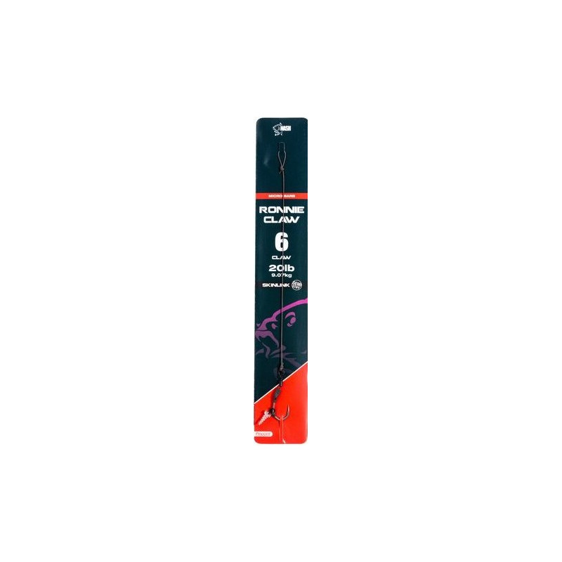 Przypon karpiowy NASH Ronnie Claw Rig Micro Barb hak 4 Przypon karpiowy NASH Ronnie Claw Rig Micro Barb hak 4