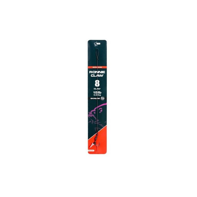 Przypon karpiowy NASH Ronnie Claw Rig Micro Barb hak 8 Przypon karpiowy NASH Ronnie Claw Rig Micro Barb hak 8