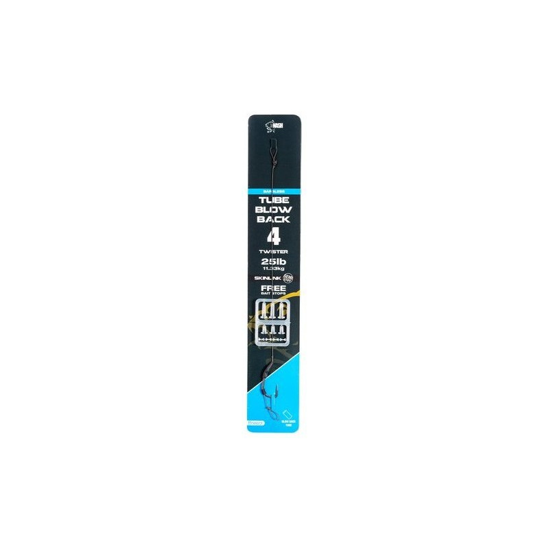 Przypon karpiowy NASH Tube Blow Back Barbless hak 6 Przypon karpiowy NASH Tube Blow Back Barbless hak 6