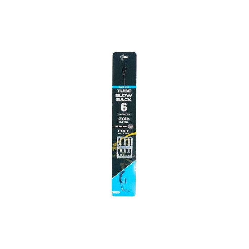 Przypon karpiowy NASH Tube Blow Back Barbless hak 6 Przypon karpiowy NASH Tube Blow Back Barbless hak 6