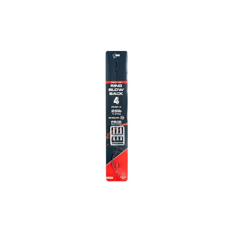 Przypon karpiowy NASH Ring Blow Back Rig z mikrozadziorem hak 4 Przypon karpiowy NASH Ring Blow Back Rig z mikrozadziorem hak 4