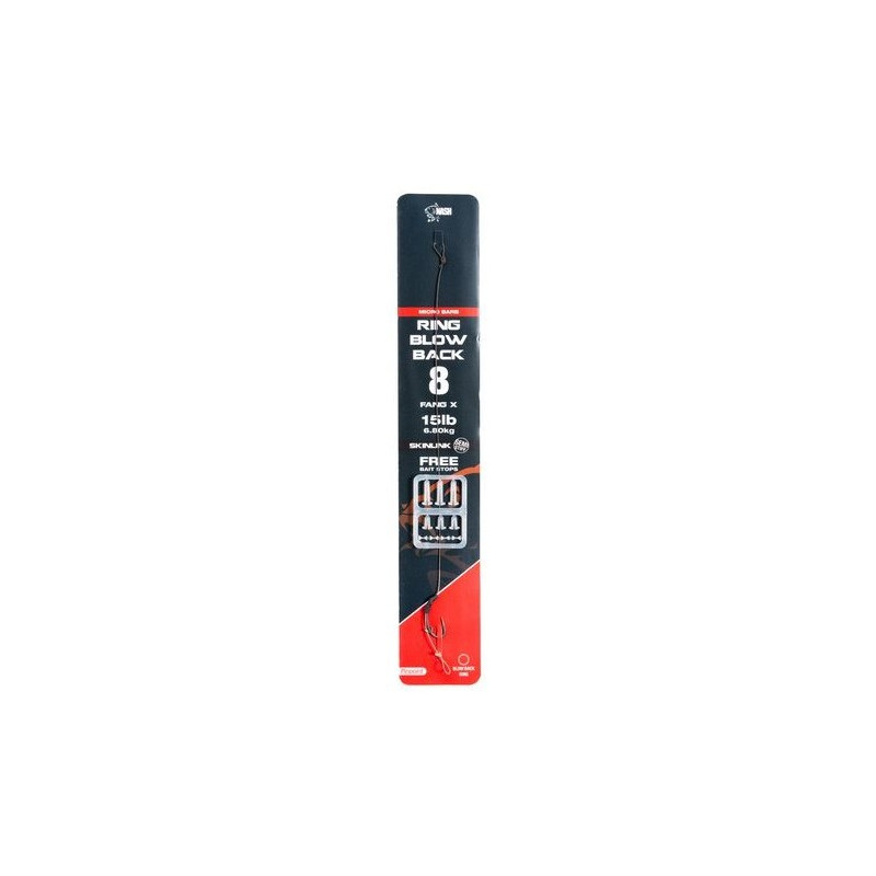 Przypon karpiowy NASH Ring Blow Back Rig z mikrozadziorem hak 2 Przypon karpiowy NASH Ring Blow Back Rig z mikrozadziorem hak 2