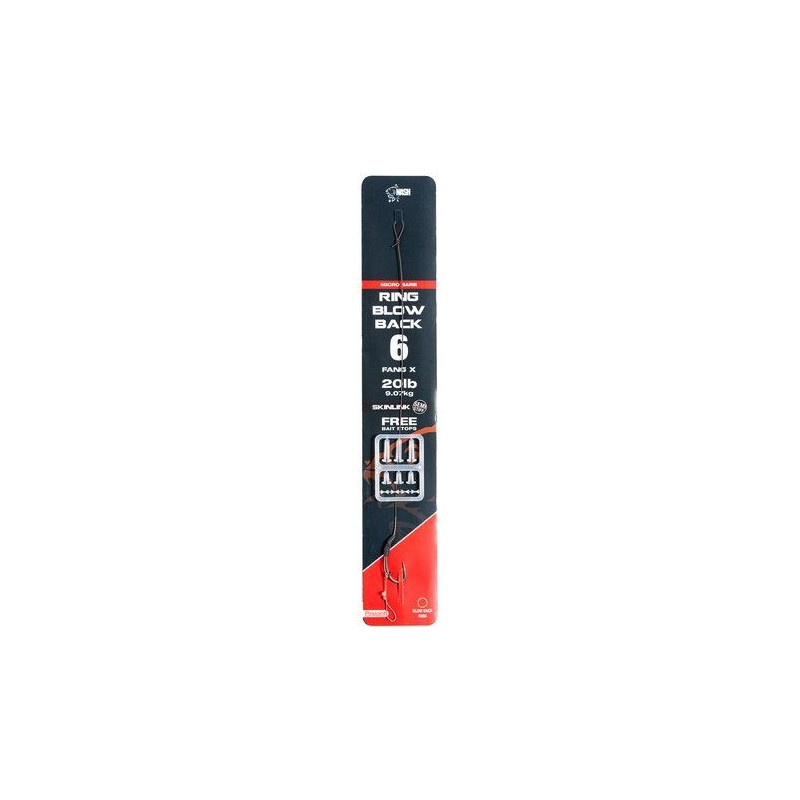 Przypon karpiowy NASH Ring Blow Back Rig z mikrozadziorem hak 6 Przypon karpiowy NASH Ring Blow Back Rig z mikrozadziorem hak 6