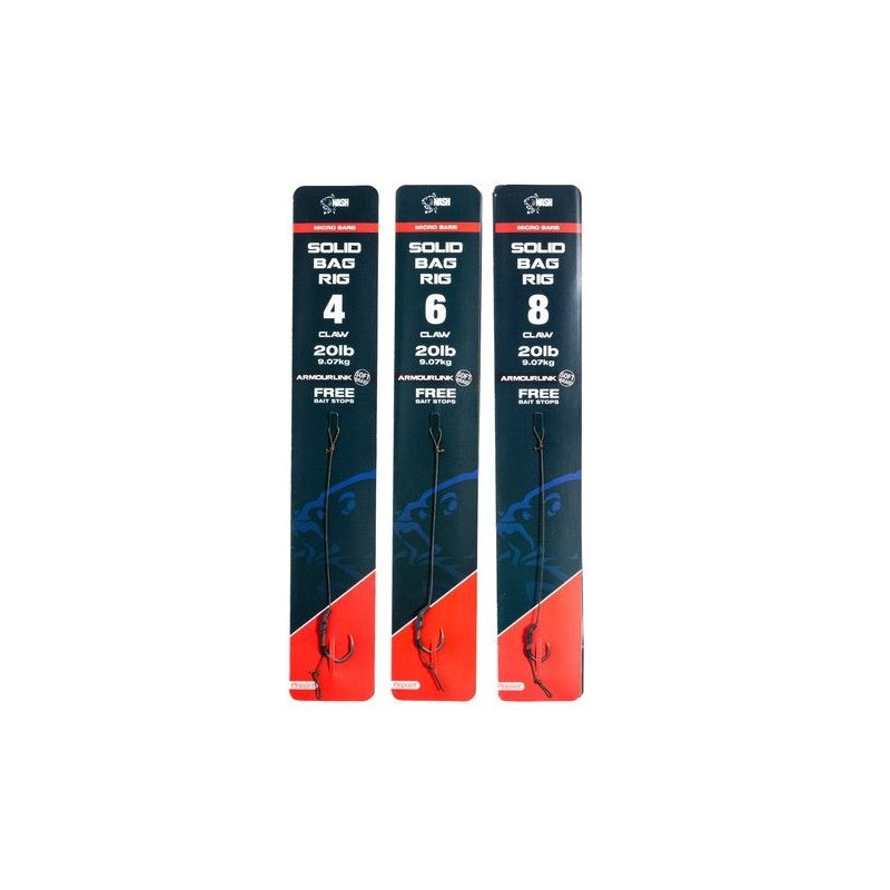 Przypon karpiowy NASH Solid Bag Rig z mikrozadziorem hak 6 Przypon karpiowy NASH Solid Bag Rig z mikrozadziorem hak 6