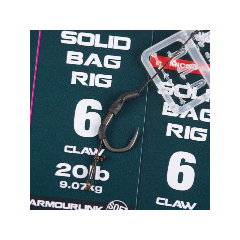 Przypon karpiowy NASH Solid Bag Rig z mikrozadziorem hak 6 Przypon karpiowy NASH Solid Bag Rig z mikrozadziorem hak 6