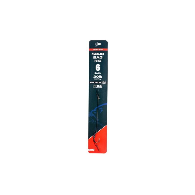 Przypon karpiowy NASH Solid Bag Rig z mikrozadziorem hak 8 Przypon karpiowy NASH Solid Bag Rig z mikrozadziorem hak 8