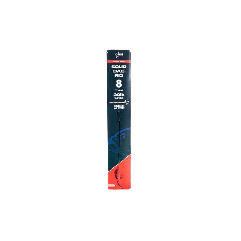 Przypon karpiowy NASH Solid Bag Rig z mikrozadziorem hak 4 Przypon karpiowy NASH Solid Bag Rig z mikrozadziorem hak 4